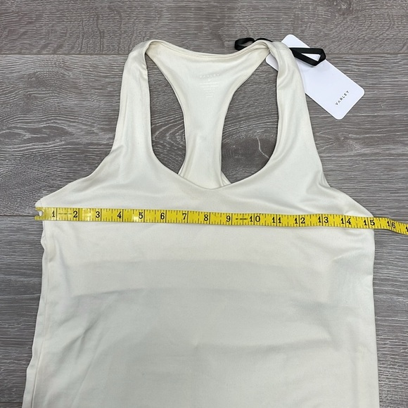 NWT Varley Waldon Racer Back Active Tank Shelf Bra Egret Cream M - Picture 7 of 14